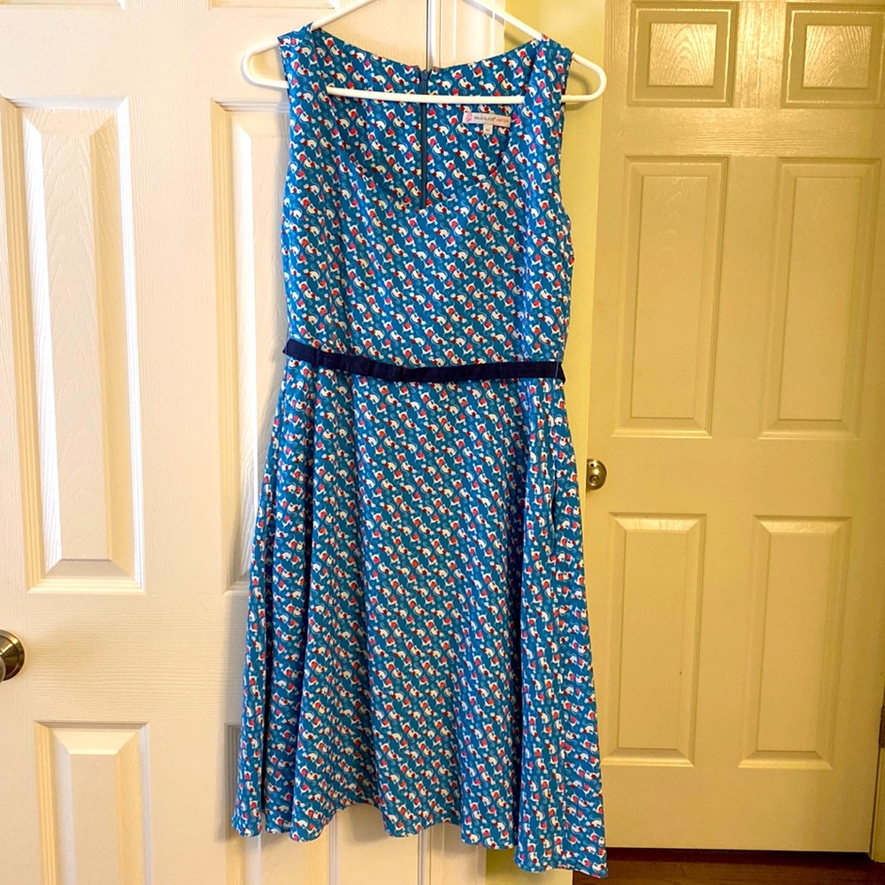 Paul & Joe Sister blue kitty cat dress
